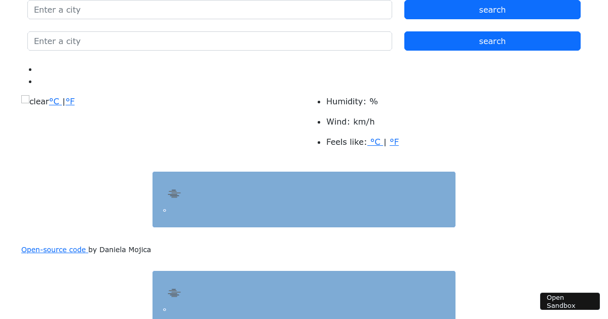 HTML/CSS DMA Test - Codesandbox