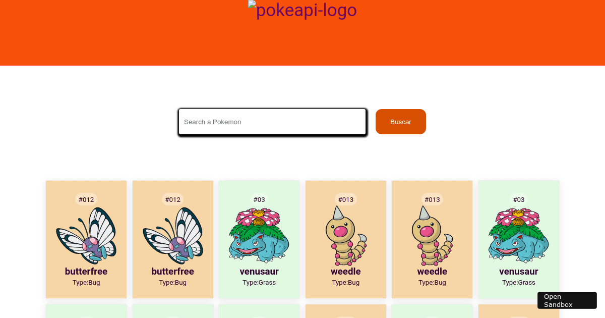Pokeapi Sprites pokeapi - Codesandbox