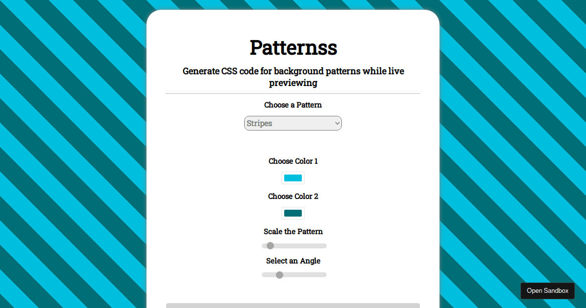 patternss - Codesandbox