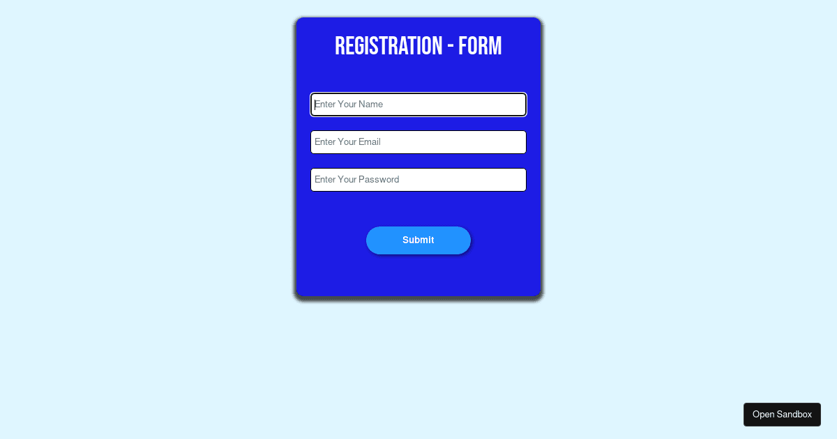 react - Codesandbox