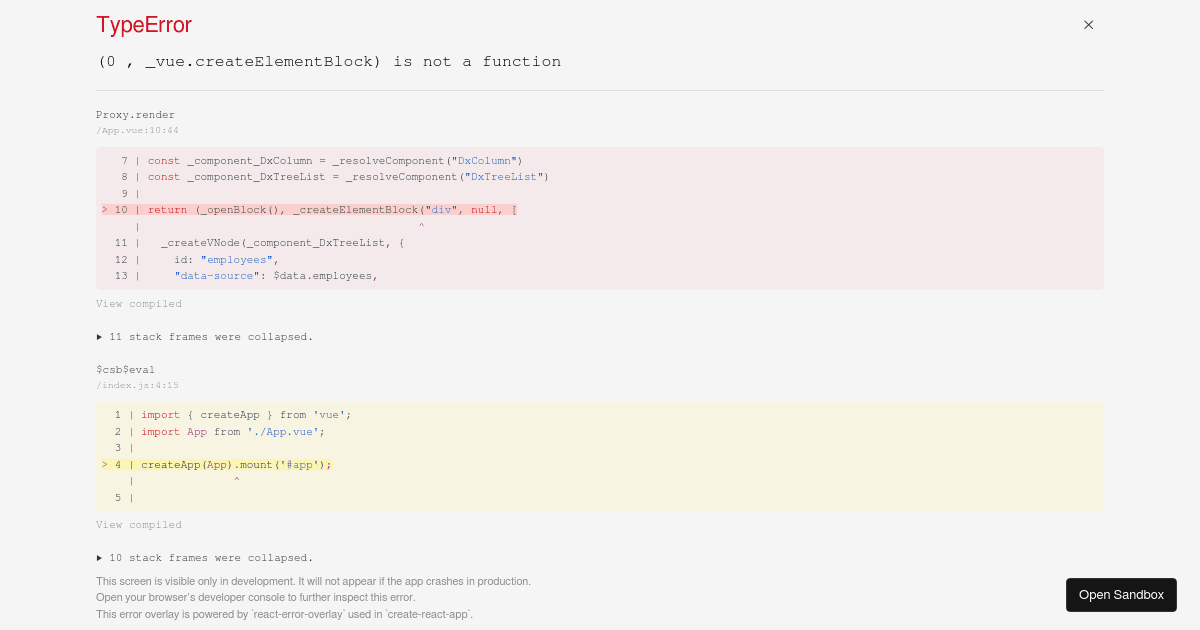 Filter Panel - DevExtreme Tree List - Codesandbox