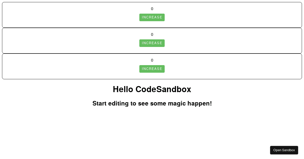 react - Codesandbox