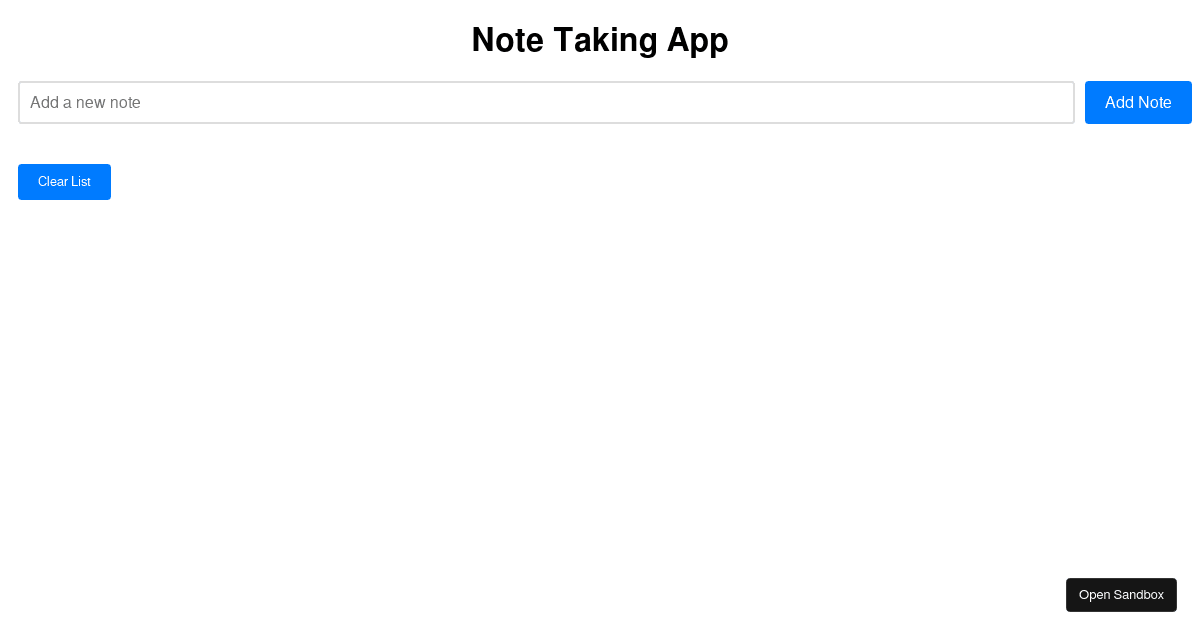 aryan-rajput1/Note-Taking-App - Codesandbox