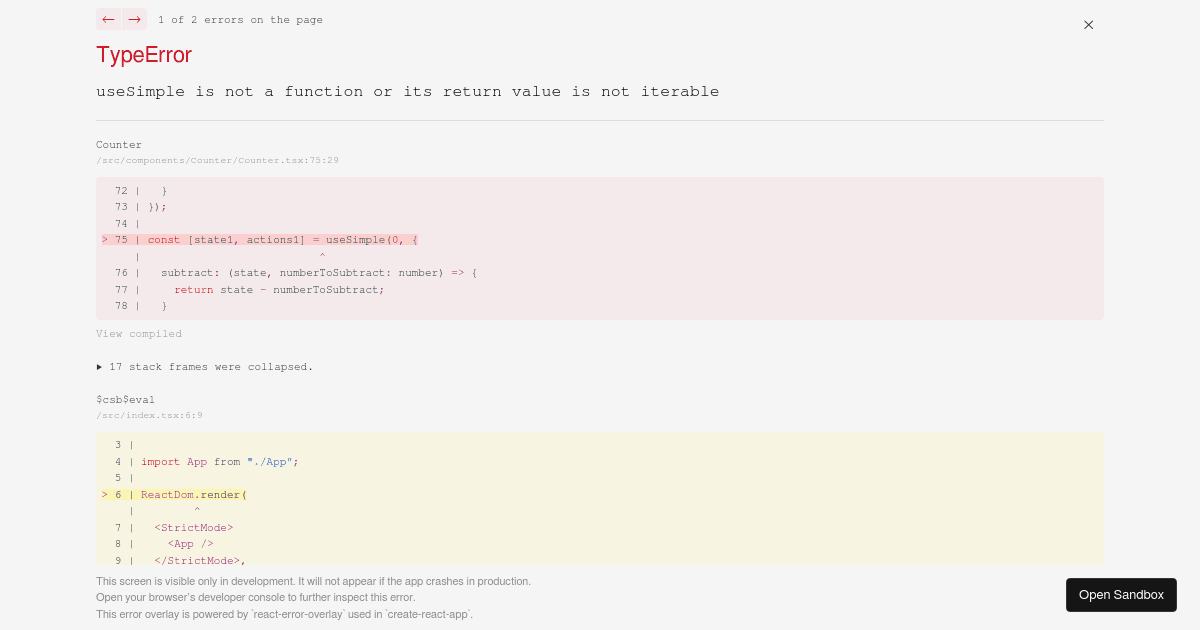 Basic Usage - Codesandbox