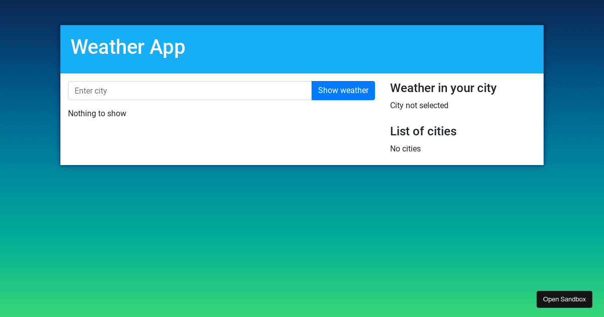 weather-app - Codesandbox