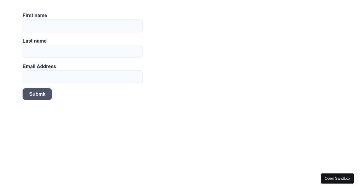 Formik v2 Tutorial - Start - Codesandbox