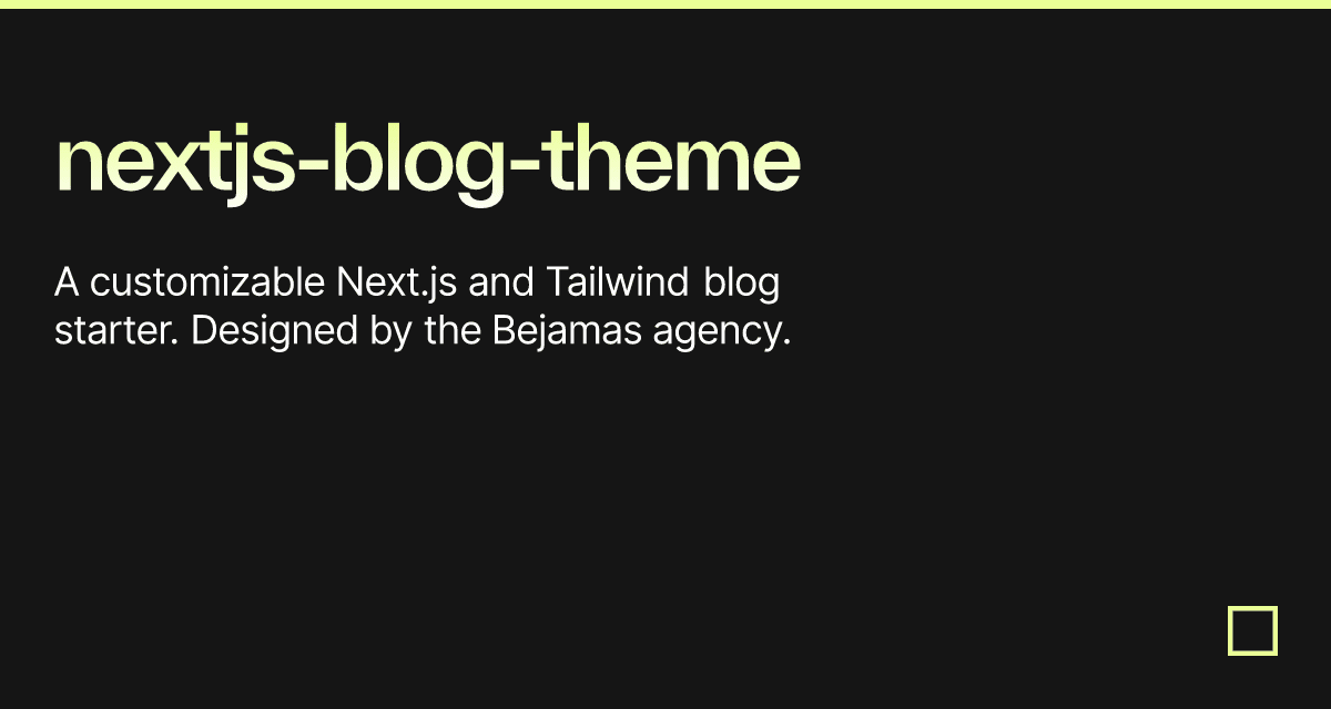 nextjs-blog-theme - Codesandbox