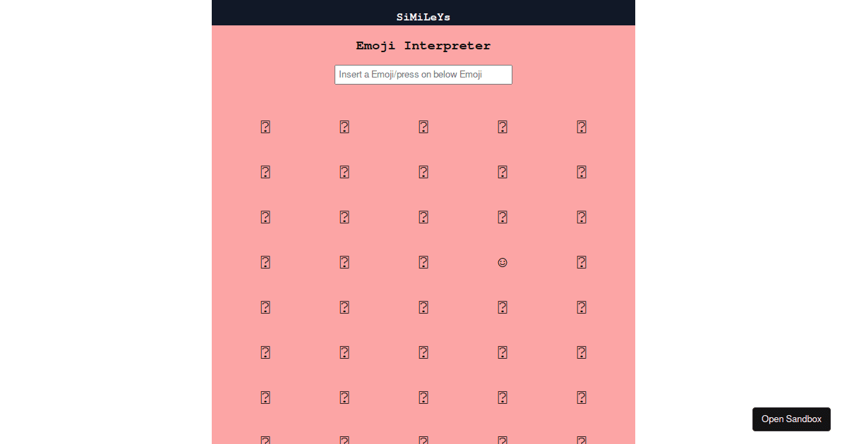 smiley - Codesandbox