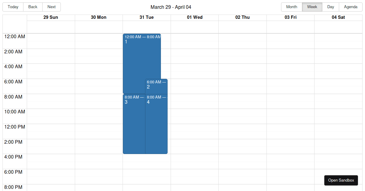 react-big-calendar-example-codesandbox
