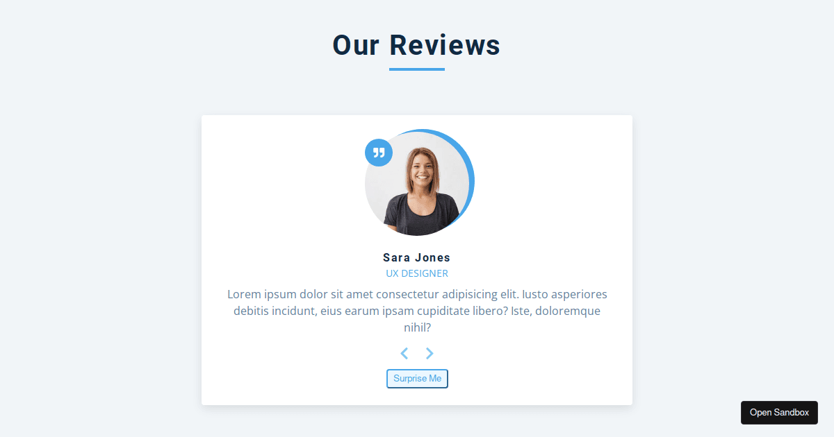 our-reviews - Codesandbox