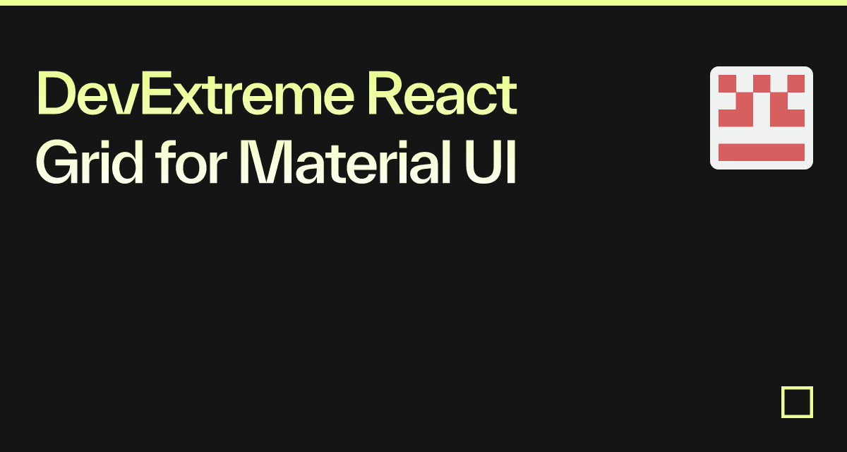 DevExtreme React Grid for Material UI - Codesandbox