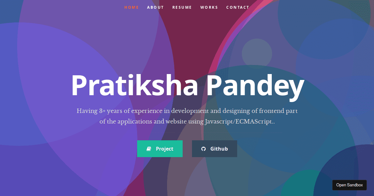 portfolio - Codesandbox