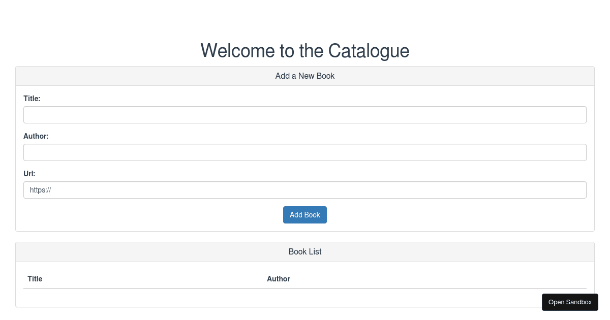 catalogue-system - Codesandbox