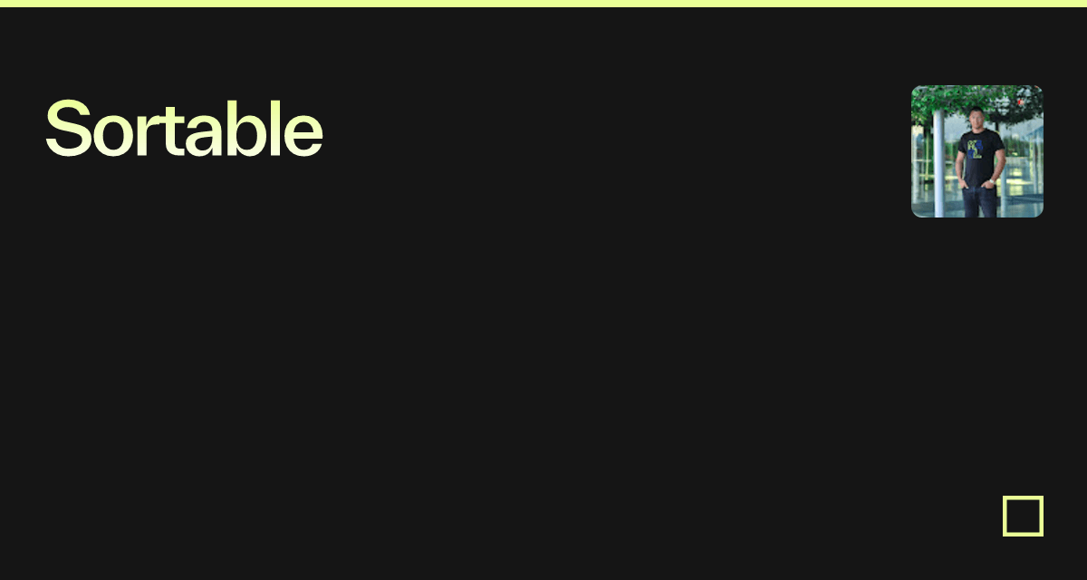 Sortable - Codesandbox