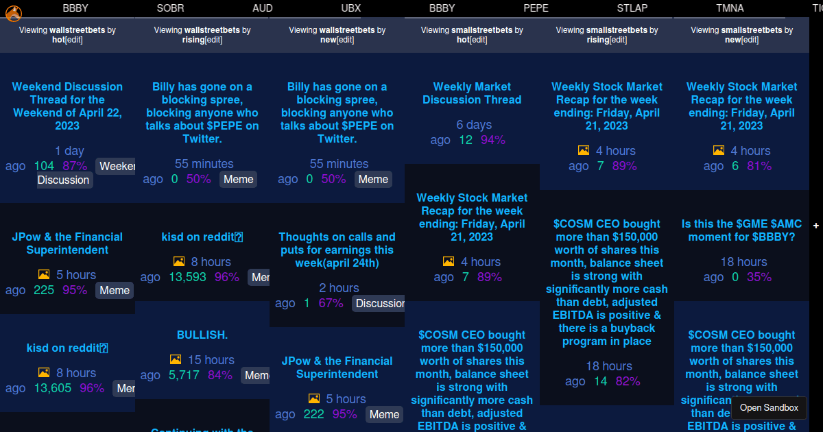 FoxFeed (forked) - Codesandbox