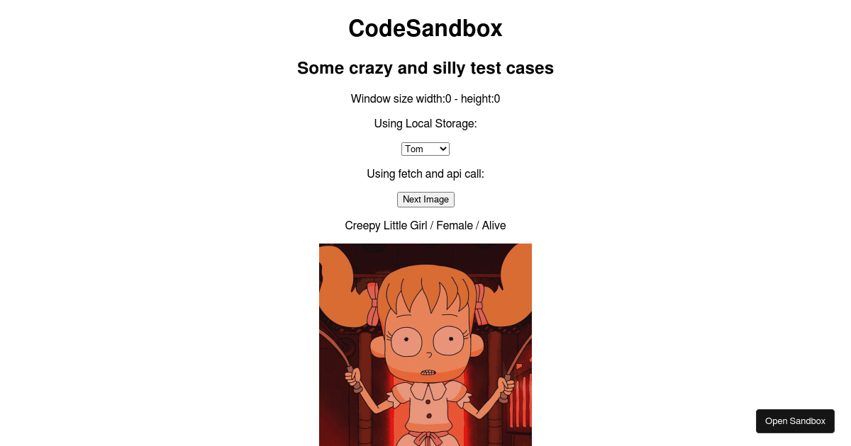react - Codesandbox