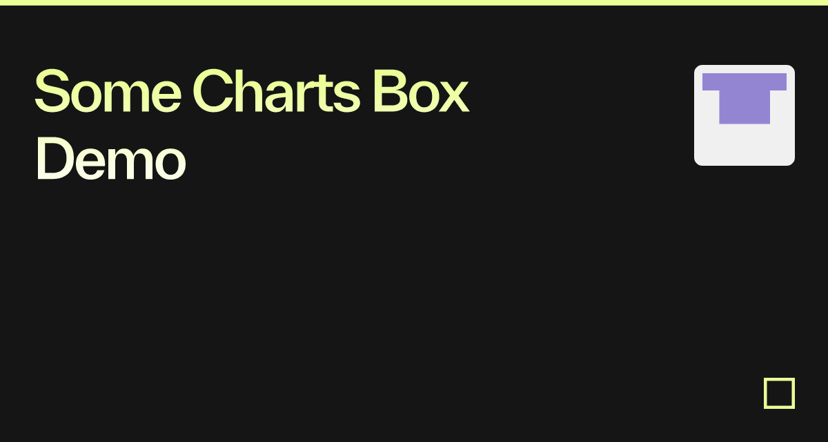 Some Charts Box Demo - Codesandbox