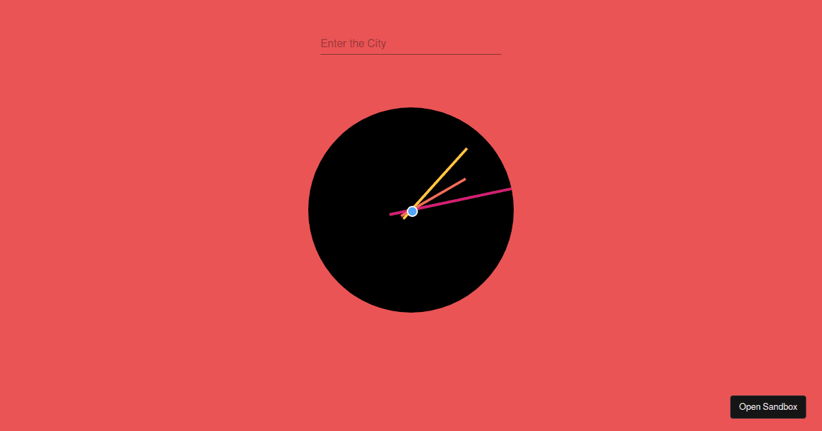 analogclock Codesandbox