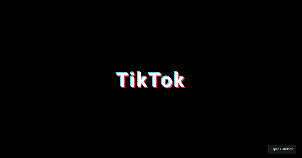 logo-tiktok-animation - Codesandbox