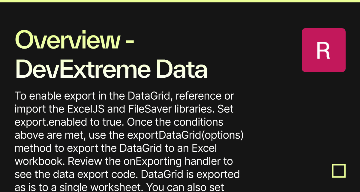 Overview - DevExtreme Data Grid (forked) - Codesandbox