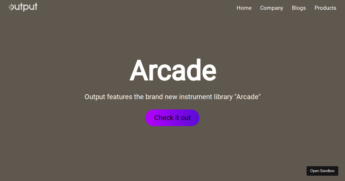 output - Codesandbox