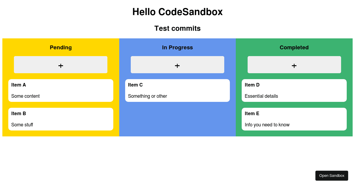 react - Codesandbox