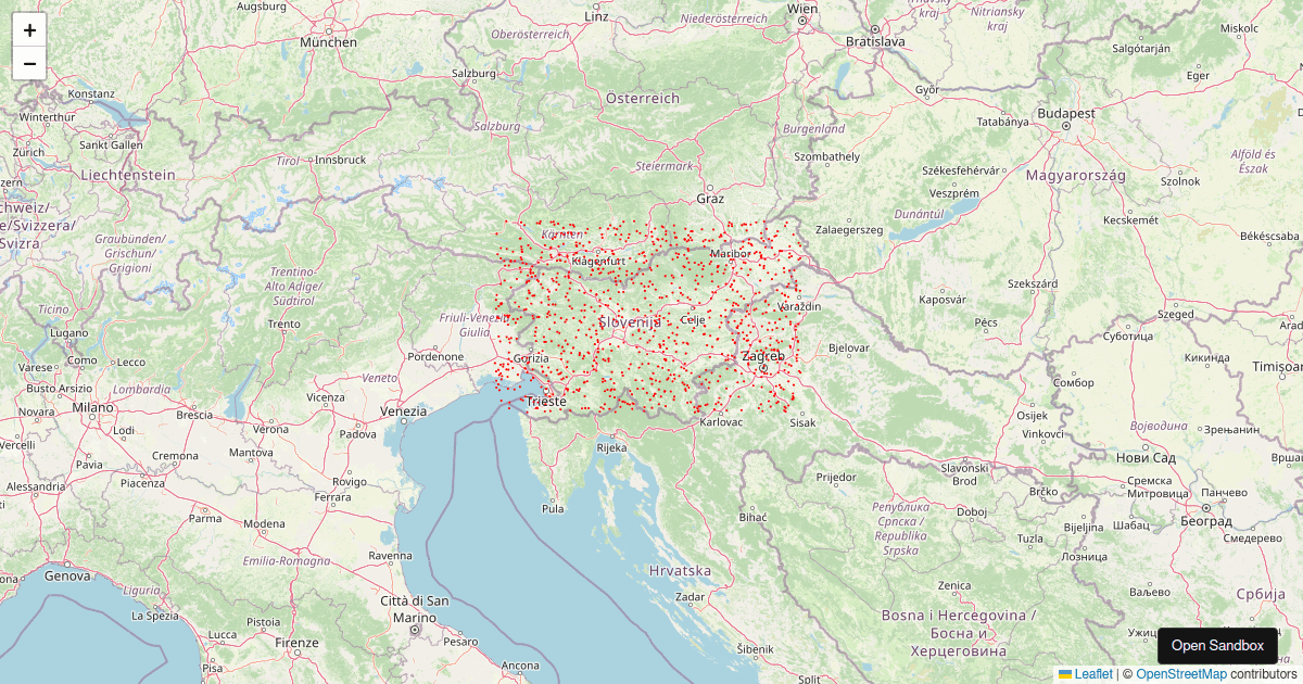 Leaflet Vector Grid Codesandbox