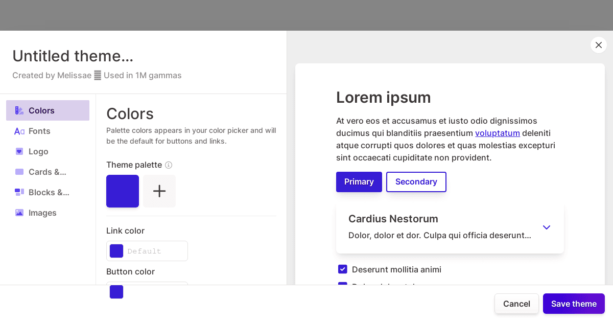 Themes V3 - 0.6 - Codesandbox