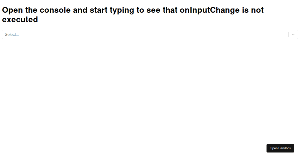 Simple example - Codesandbox