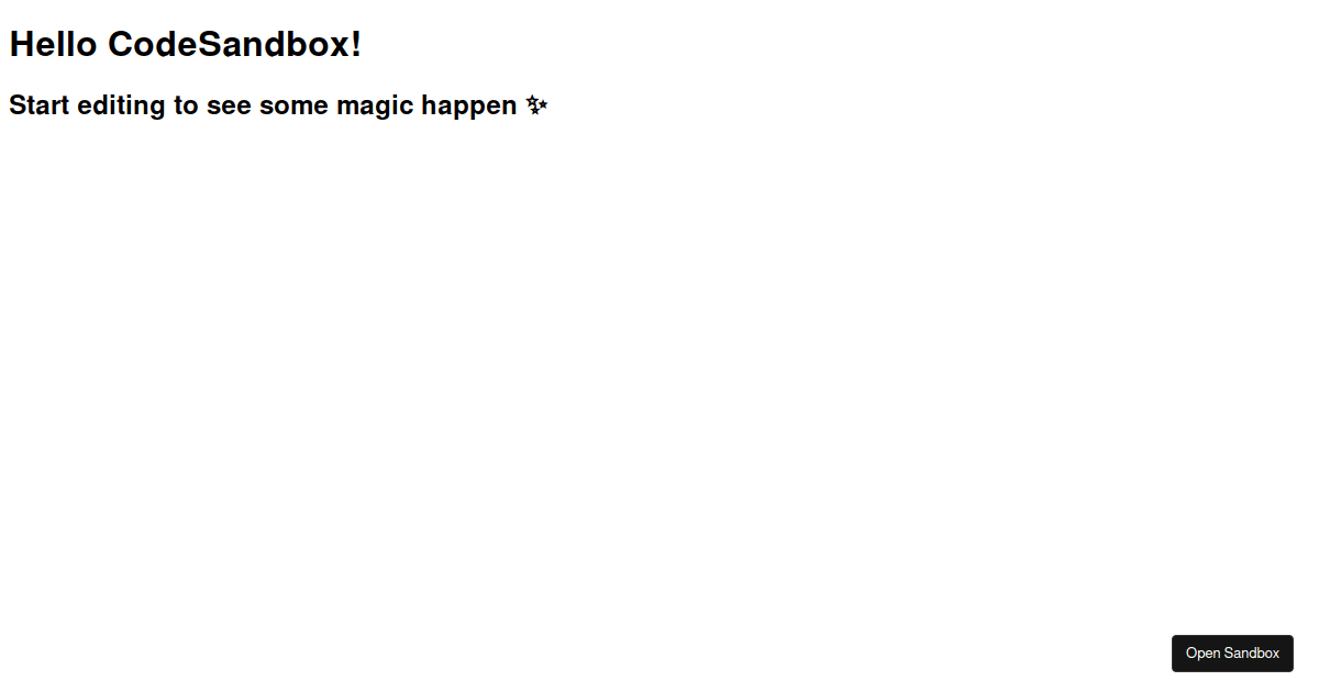 Next App - Codesandbox