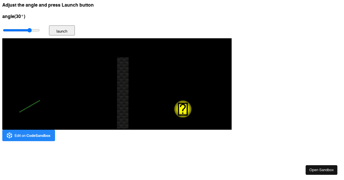 react-dom-box2d force demo - Codesandbox