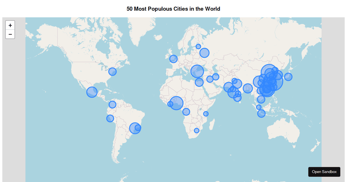 Populous Cities - Codesandbox