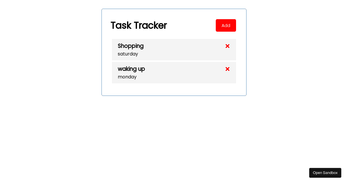 react - Codesandbox