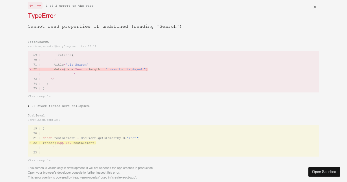 RTK Query with Tagging - Codesandbox
