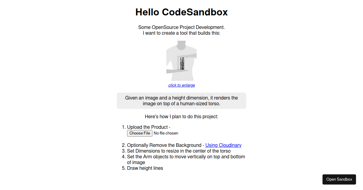 React Image Upload Preview - Codesandbox