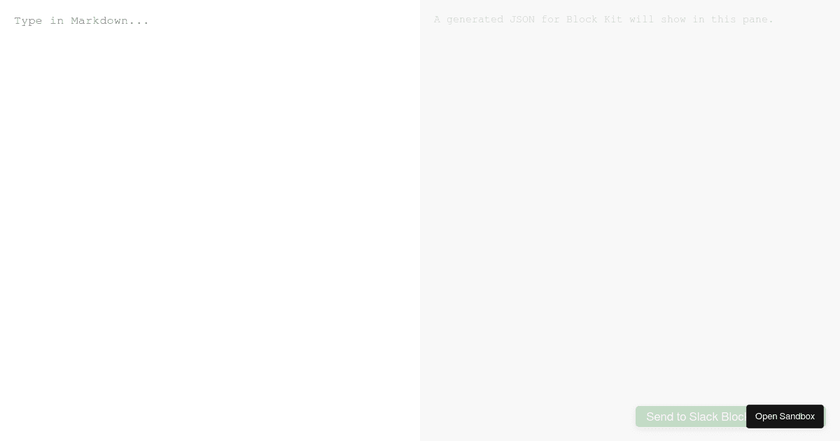 Markdown to Slack converter (forked) - Codesandbox