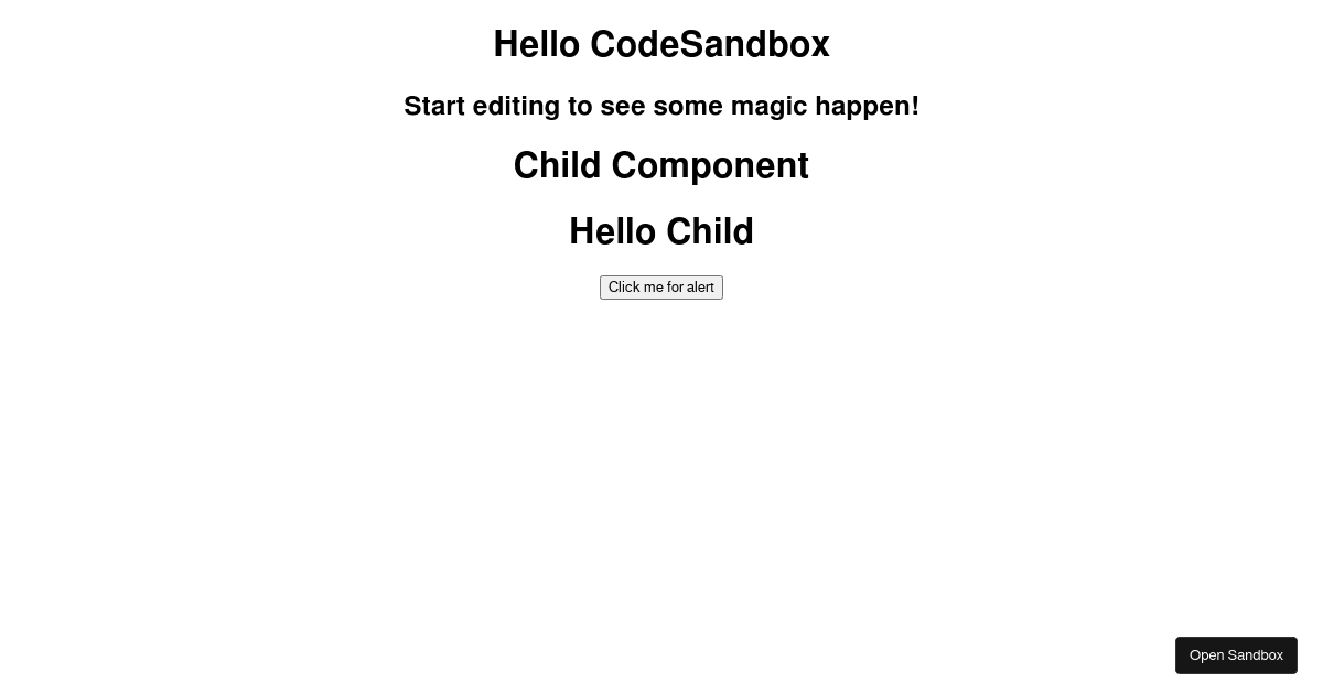 react - Codesandbox