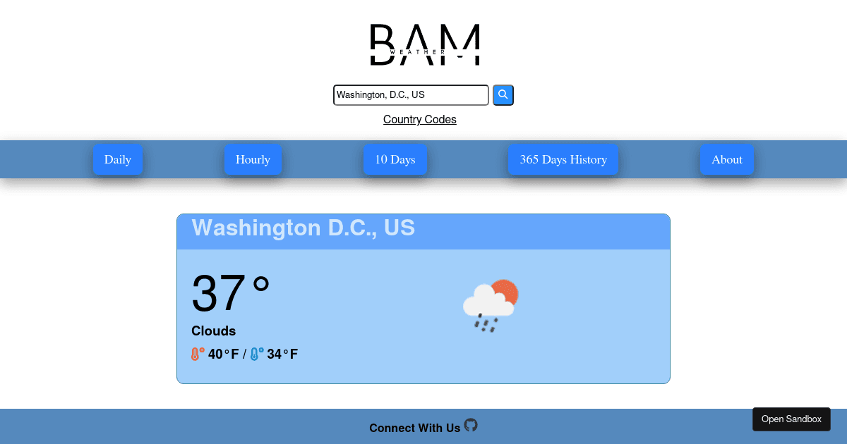 today-weather - Codesandbox