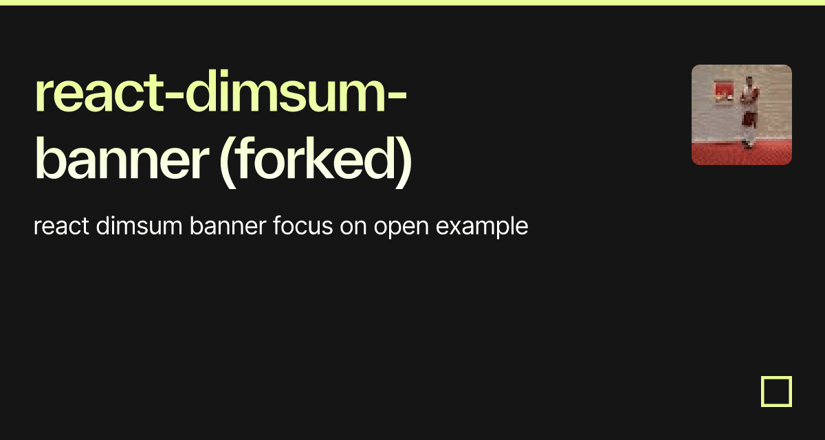 react-dimsum-banner (forked) - Codesandbox
