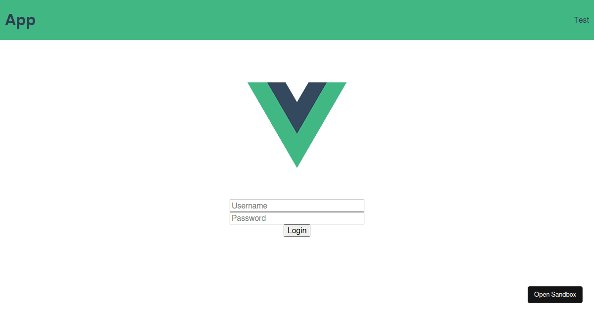 vue3login Codesandbox