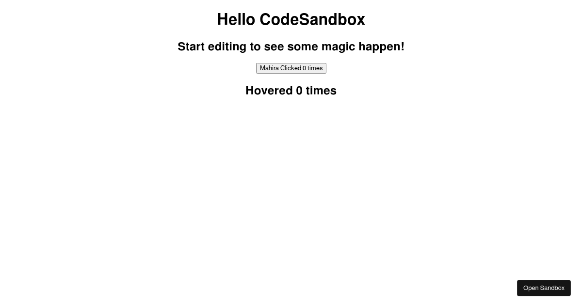 Higher Order Component- HOC - Codesandbox