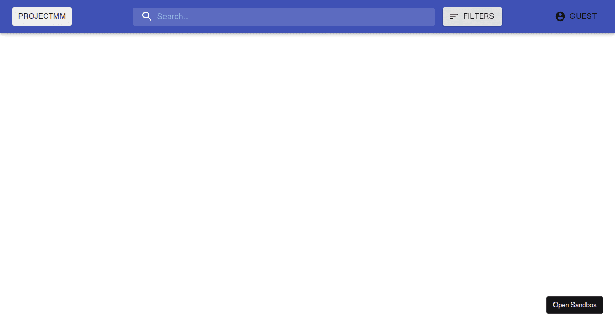 projectmatchmaker Codesandbox