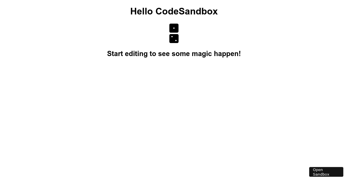 react - Codesandbox