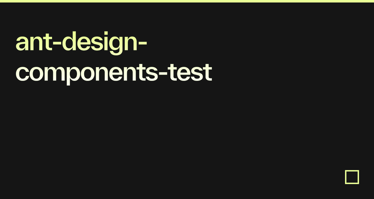ant-design-components-test - Codesandbox
