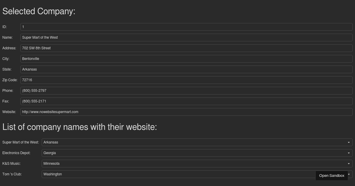 Overview - DevExtreme Form - Codesandbox