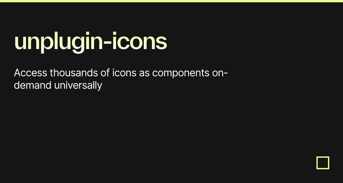 Unplugin icons codesandbox