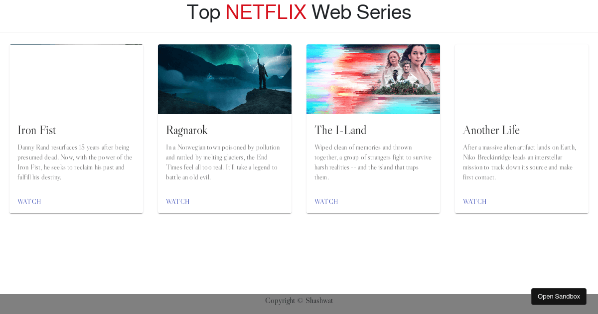 netflix-web-app - Codesandbox