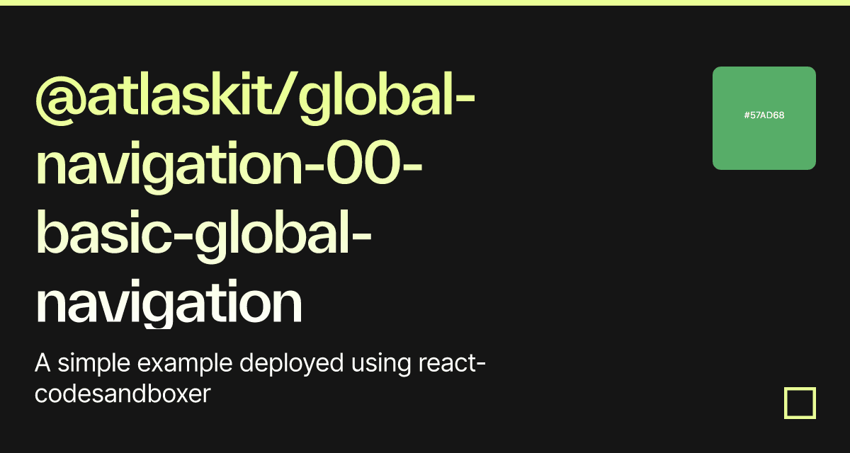 @atlaskit/global-navigation-00-basic-global-navigation - Codesandbox