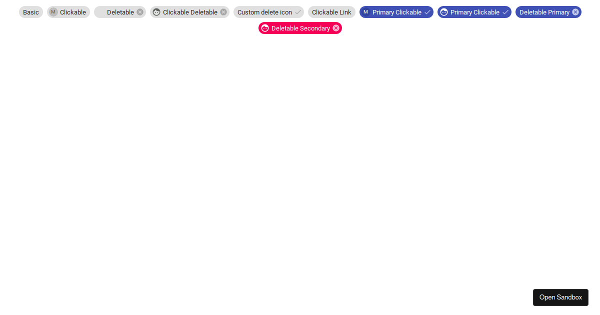 Material demo - Codesandbox