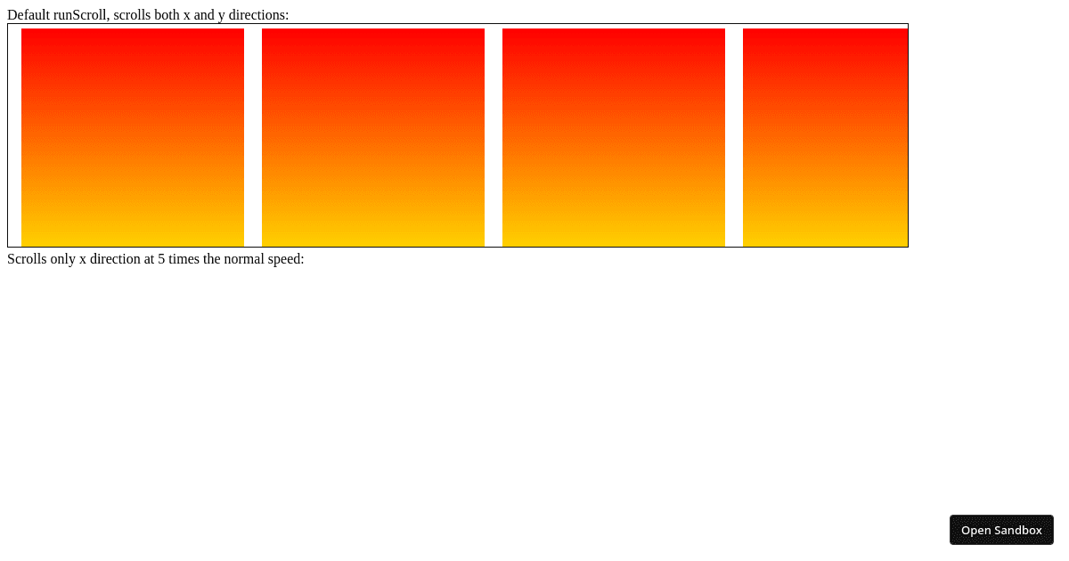 React Scroll OnDrag demo v1.0.0 (forked) - Codesandbox